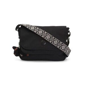 KIPLING Black Nylon Brooklyn Crossbody With Web Strap